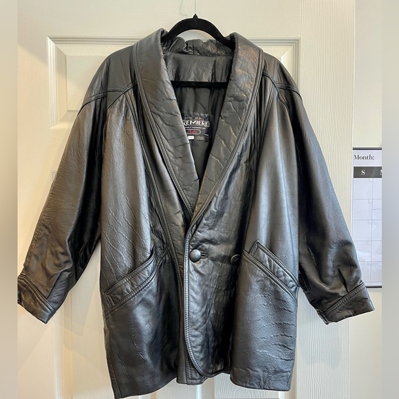 Vintage Leather Blazer/Bomber - Picture 1 of 3